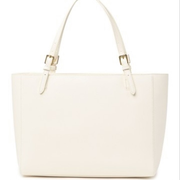 NEW Tory Burch Emerson Buckle Tote White - Picture 12 of 14